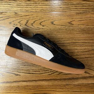 PUMA Palermo Leather Black White Gum Men Size 11.5 New Casual Shoe NEW